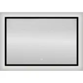 Best design Badkamerspiegel nero led verlichting 120x80 cm mat zwart