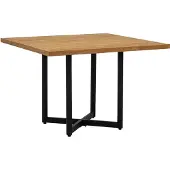 Apple Bee Tafel Applebee Jakarta Dining Table Natural Black 110x110 cm