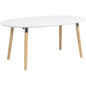 Ebuy24 Belize eettafel wit hout.