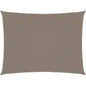 vidaXL Zonnescherm rechthoekig 5x7 m oxford stof taupe