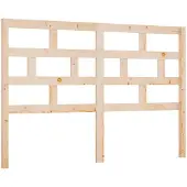 vidaXL Hoofdbord 146x4x100 cm massief grenenhout