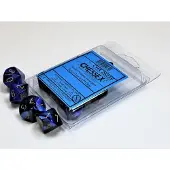 Chessex Gemini Zwart-Blauw/goud D10 Dobbelsteen Set (10 stuks)