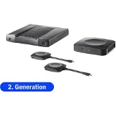 Barco Videoconferentiesysteem ClickShare CX-50 2e generatie, voor grote ruimten, tot 30 m, 3840 x 2160 px, USB/LAN/WLAN/HDMI, 2 ClickShare-knoppen