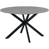 Dimehouse Ronde eettafel Yuna Ø130 cm marmerlook grijs