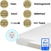 ABZ - Combi HR30 matras met airgosafe topper - 70x140 cm