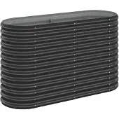 vidaXL Plantenbak 114x40x68 cm gegalvaniseerd staal antracietkleurig