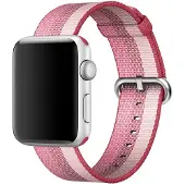 Apple Watch 42mm Berry Woven Nylon Horlogeband