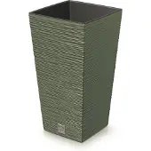 Prosperplast - Grote bloempot met inzet 11.4L - Grien - 20x20x38cm