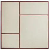 Please wait to be seated Nouveau Pin Prikbord Medium - Wandplanken Staal Basque Red - 1004403