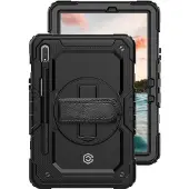 Casecentive Handstrap Pro Hardcase met handvat Galaxy Tab S8 Plus zwart - 8720153794725