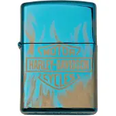 Zippo Harley-Davidson 360 Vlammen Hoogglans Blauw Aansteker