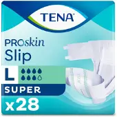 Essity Germany GmbH Volledige luiers (Slip) - - Slip Super - Maat L (92-144 cm) - 28 stuks - Absorptie 2624 ml