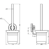 Cornat 3In1 Toiletborstelhouder Zw - T3402671
