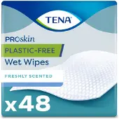 Tena Proskin Wet Wipes Plastic Free 32 X 20 Cm 48 Stuks