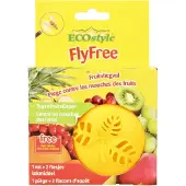 Ecostyle Fruitvliegval Lokmiddel voor Fruitvliegen - Val met Lokmiddel - 4 tot 6 Weken Effectief - Bevat 1 navulbare Val