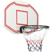 vidaXL Basketballmand wit, 90x60x2 cm, polyethyleen