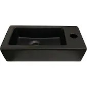 Best design Farnetta fontein Rechts 37x18x9cm mat zwart