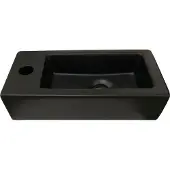 Best design Farnetta fontein Links 37x18x9cm mat zwart