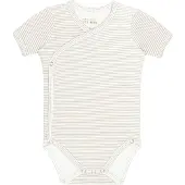 Little Indians Romper Korte Mouw - Small Grey Stripe