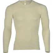 Engel - Unterhemd L/S - Merino-ondergoed 46/48, wit/grijs