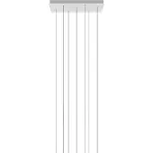Lodes Rectangular Cluster System Plafondkap 7 lights | Matte White