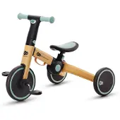 Kinderkraft 4TRIKE 3-in-1 Driewieler - Voor Kinderen vanaf 1 Jaar - Verstelbaar Zadel, EVA Wielen, Lichtgewicht en Opvouwbaar - Blauw