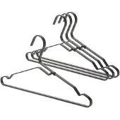 Brabantia Kledinghangers - set van 4 - Zwart