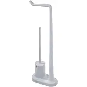 IDesign Toiletbutler iDesign Cade Toiletrol En Borstel Houder Grijs