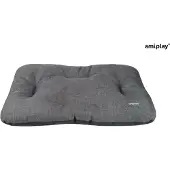 Amiplay Rechthoekig kussen Palermo donker grijs maat-M / 55x45x6cm