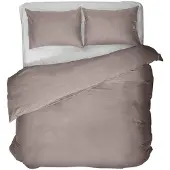 Primaviera Deluxe Dekbedovertrek Egyptian Taupe Katoen-200 x 200 / 220 cm | 2-Persoons
