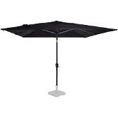 Vonroc Parasol Rosolina 280x280cm – Premium stokparasol | Zwart