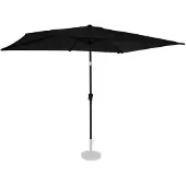 Vonroc Parasol Rapallo 200x300cm – Premium rechthoekige parasol | Zwart
