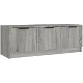 vidaXL Tv-meubel 102x35x36,5 cm bewerkt hout grijs sonoma eikenkleurig