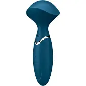 Satisfyer Mini Wand-er - vibrator massager - waterdicht - blauw