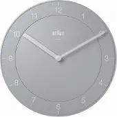 Braun BC06G - Wandklok - Analoog - Grijs