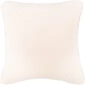 Tiseco HOME STUDIO - Kussen (gevuld) Fluweel - Vierkant - 60x60 cm - Wit