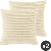 Tiseco Sierkussen Home Studio Ribble Ivory - 45 x 45 cm