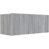 vidaXL Tv-meubel 80x30x30 cm bewerkt hout grijs sonoma eikenkleurig
