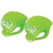 Dresco verlichtingsset led batterijen siliconen lime 2-delig
