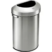 EKO Afvalbak EKO Urban Semi-round 80L Mat RVS