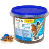 Kinlys Vogelvoer Emmer Gedroogde Meelwormen - 2,5 liter - Vogelbad Kopen - - 17516