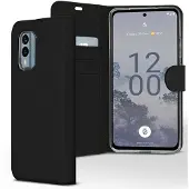 Accezz Wallet Softcase Bookcase voor de Nokia X30 - Zwart
