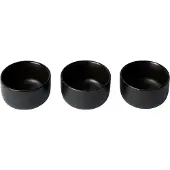Aida Raw schaal mini Ø7,5 cm 3-pack Titanium Black