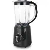 Emerio Blender 1.5L - Smoothie Maker met 2 Snelheden - RVS Messen en Vaatwasmachinebestendig - 500W - BL-124816.8 - Zwart