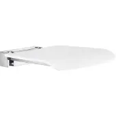 Smedbo Douchestoel Living Inklapbaar Wandmontage 37,1 cm Chroom Wit