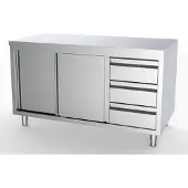 CombiSteel 700 WERKTAFEL SCHUIFDEUREN LADEN RECHTS | 7333.0256
