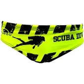 Turbo Scuba Diver Swimming Brief Geel XL Man