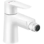 Hansgrohe Talis E ééngreeps bidetmengkraan met PopUp trekwaste, mat wit