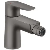 Hansgrohe talis e eengreeps bidetmengkraan met popup trekwaste, brushed black chrome