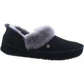 Warmbat Barrine Suede Dames Sloffen - Zwart